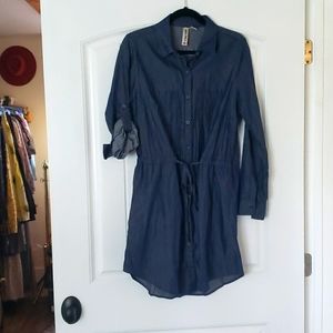 Denim Summer Shirt Dress